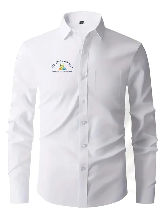 Noni shirts Printed Men's Full-Sleeve Linen Cotton Shirt | DTF Printed Logo, Political Campaign Wear, Chest Logo Placement, Linen Cotton Blend, Party Identity Uniform